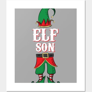 Elf Son - Matching Family Christmas Premium design Posters and Art